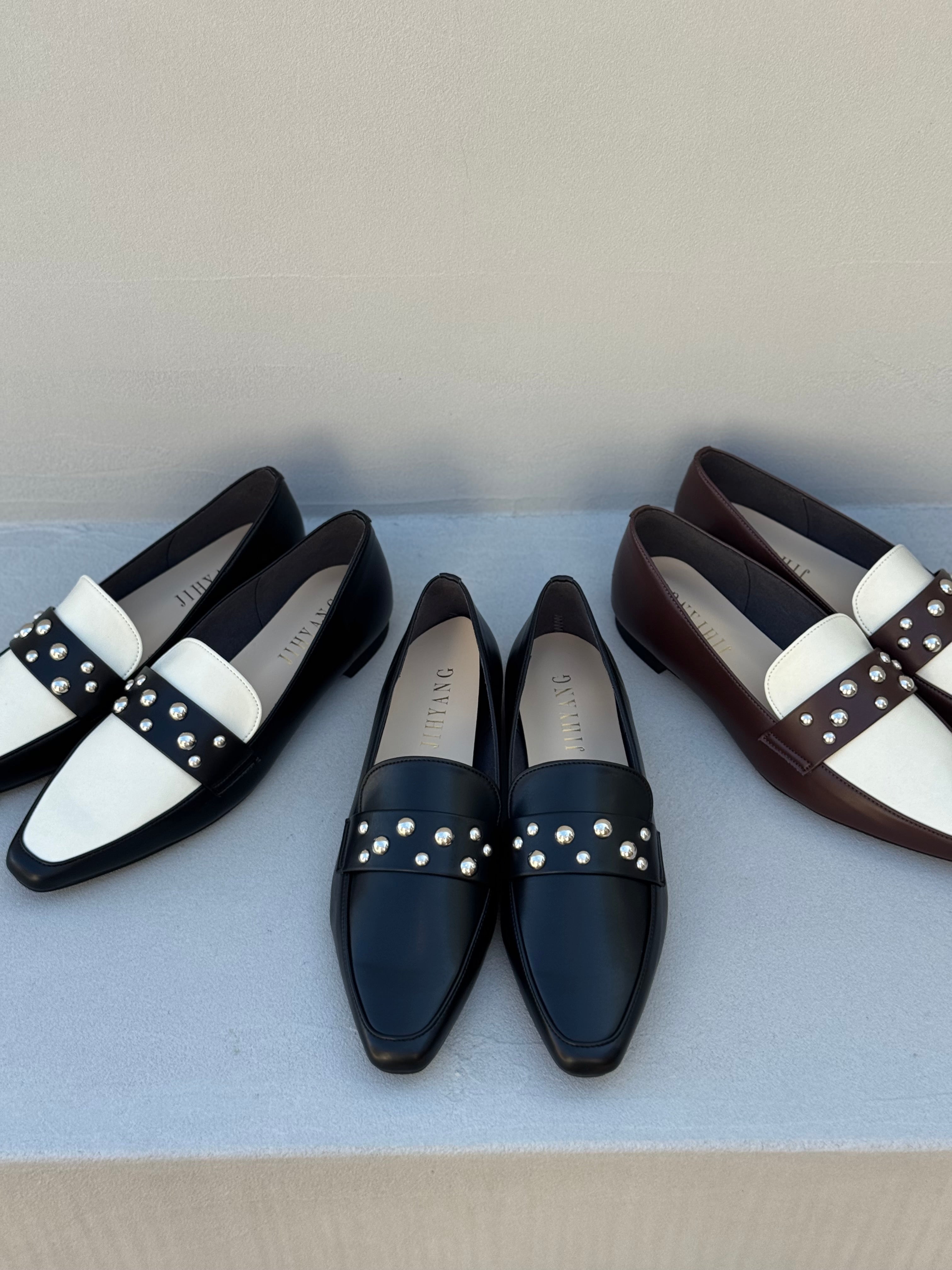 ※ 予約販売商品 スタッズディティールローファー(2016N)