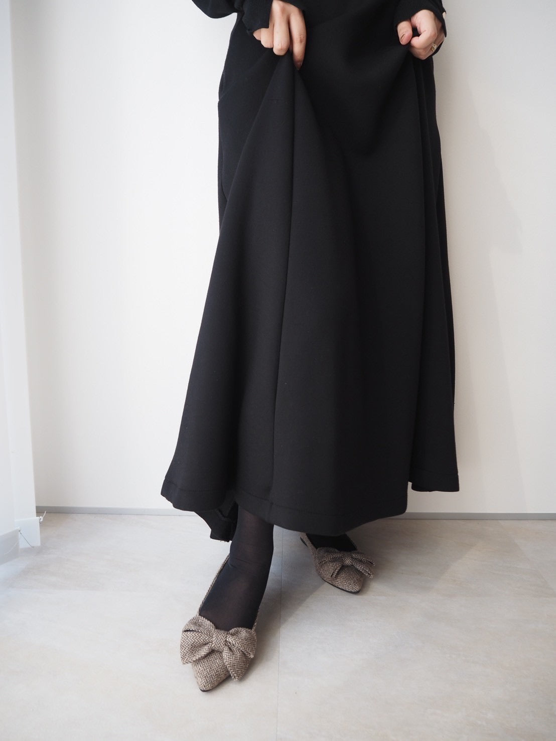 ※ 予約販売商品 ビッグフレアリボンパンプス (1546N )