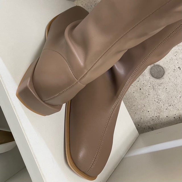 ※ 予約販売商品 ストレッチロングブーツ ローヒールver (2521N)